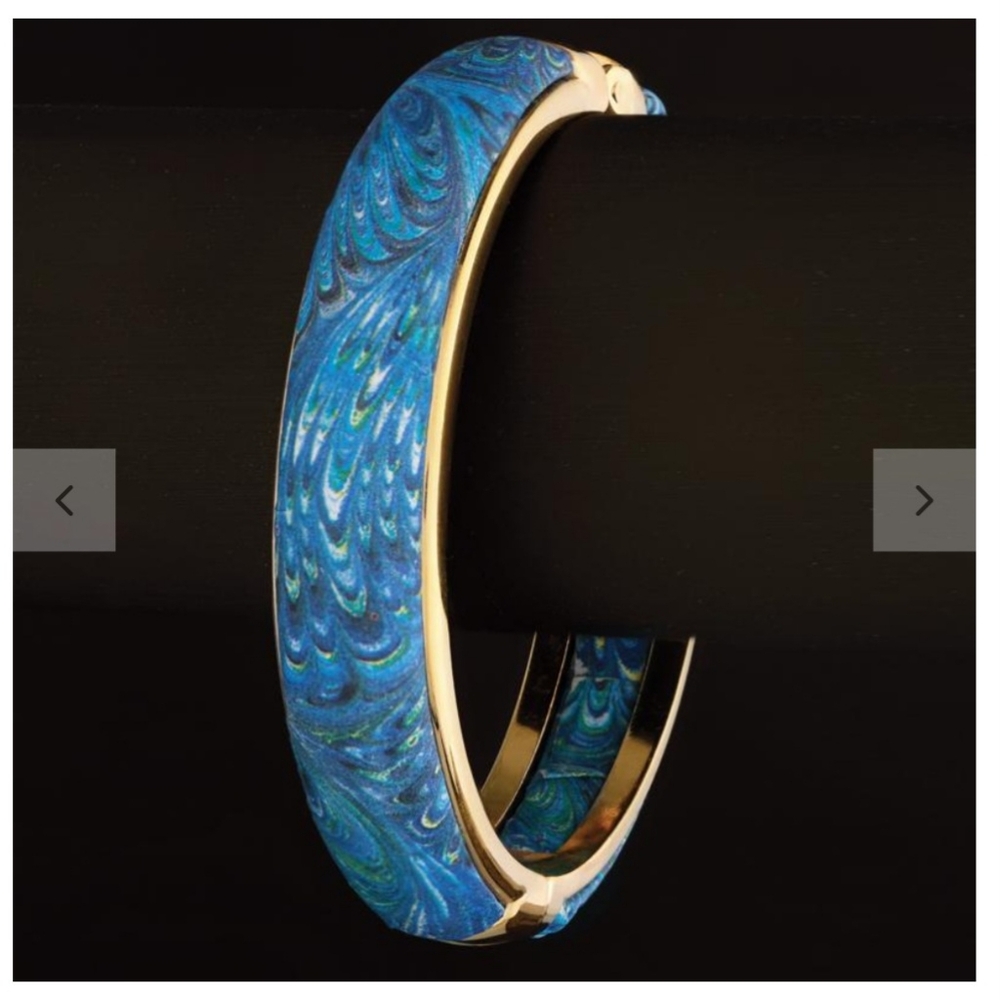 Stauer Florintina Marble Blue Bangle